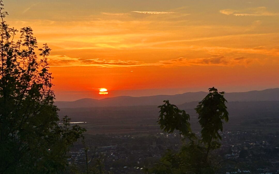 Sundown Walking on Cleeve Hill